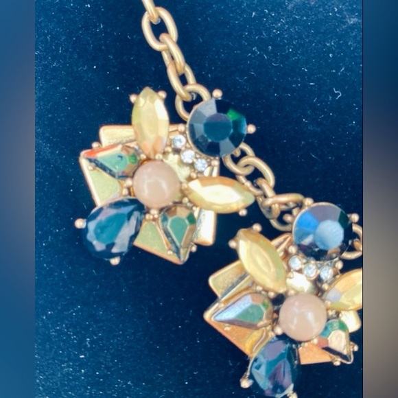 Bundle/Lot 2 J. Crew Statement Necklaces Geometric Bumble Bee Pink/Blue/Taupe EC - Picture 3 of 6